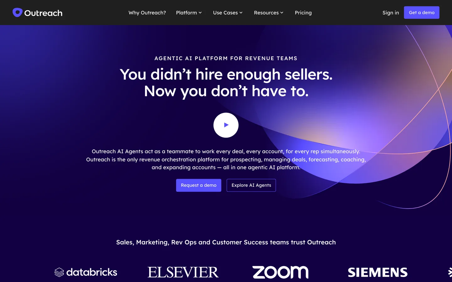 Outreach sales engagement platform