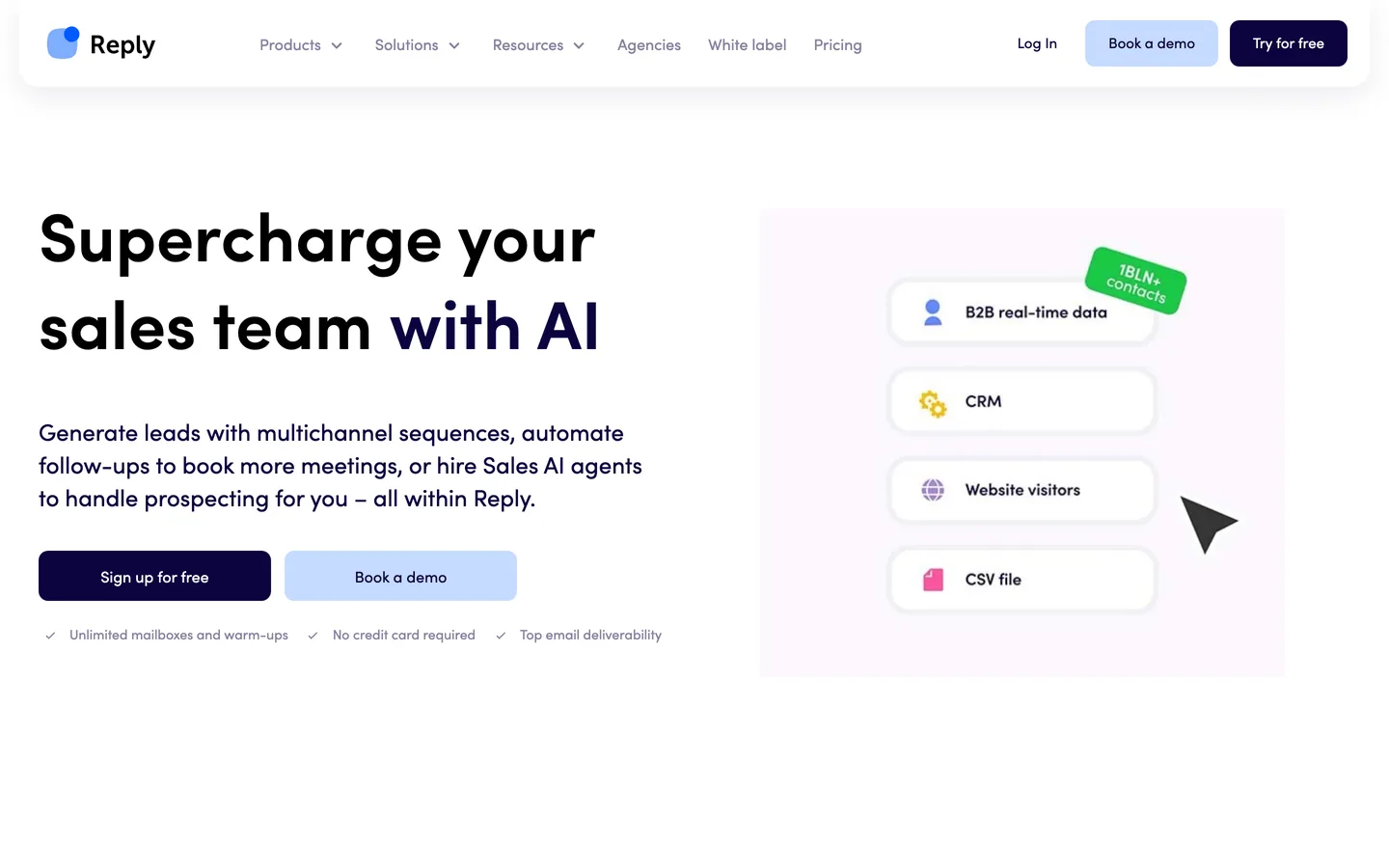 Reply.io multichannel sequence builder